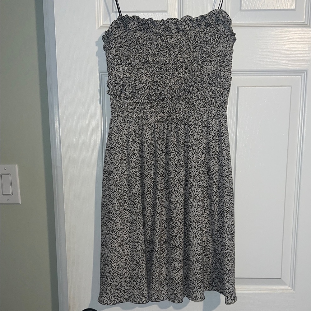 Sienna Sky Black and White Strapless Dress